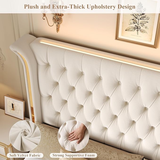 Keyluv Full Smart LED Bed Frame - Image 6