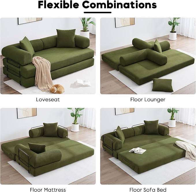 ZEIINPA Convertible Sleeper Sofa Bed - Image 6