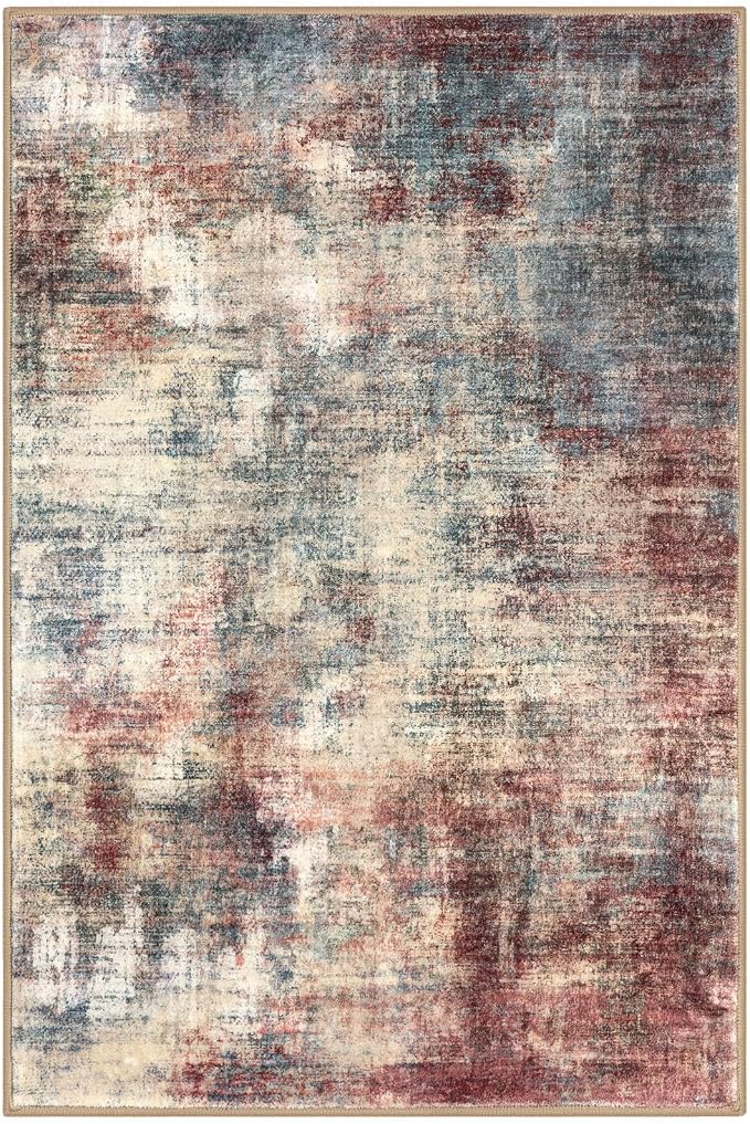 IOHOUZE Abstract Area Rug 4x6 Ft Washable Rugs - Image 9