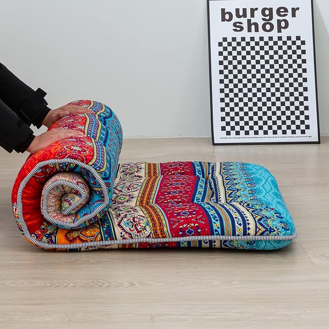 MAXYOYO Bohemian Floor Cot Mattress, Japanese Floor Mattress Narrow Twin Futon - Image 2