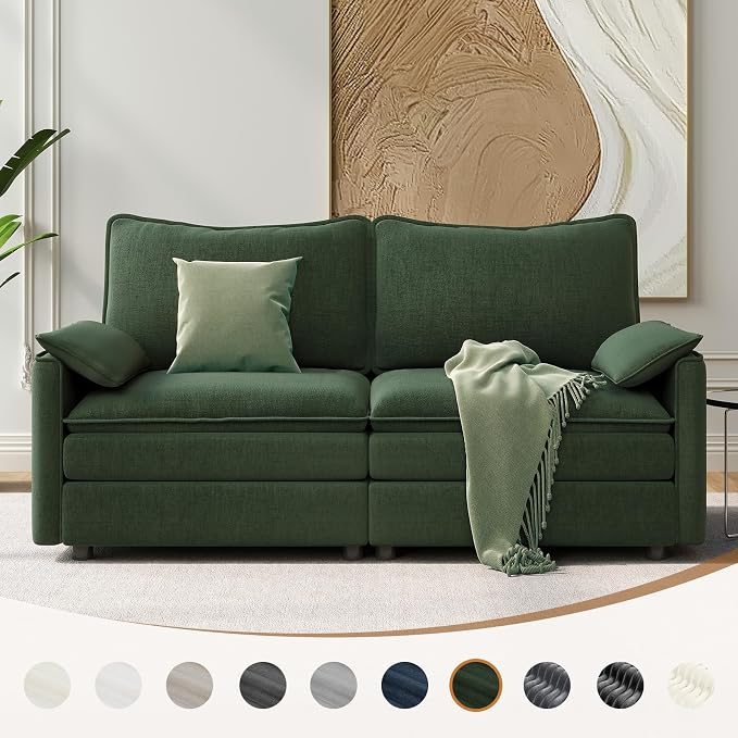 Vesgantti 74" Loveseat Sofa for Living Room, Comfy Cloud Couch Deep Seat - Image 8