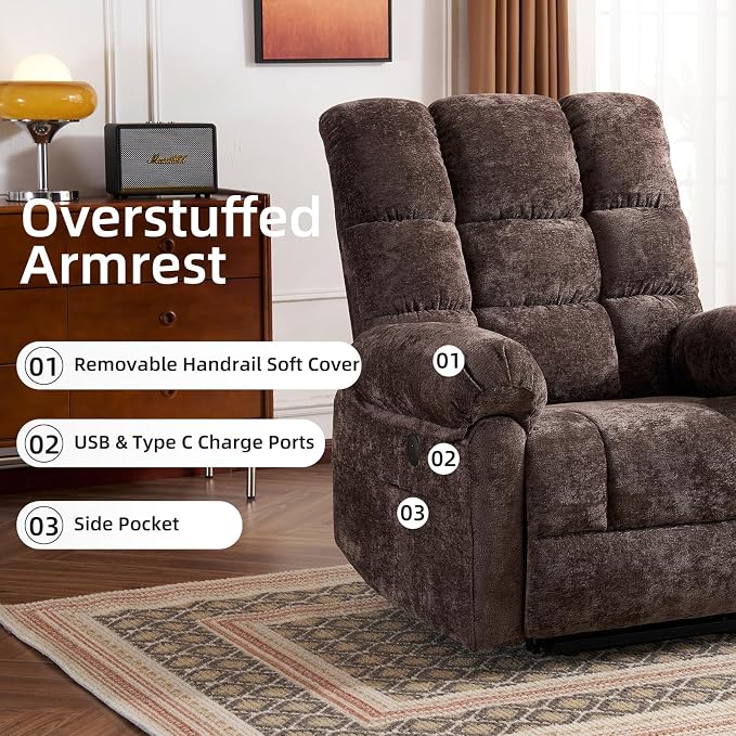 Oversized Power Lift Recliner Chair - Image 7