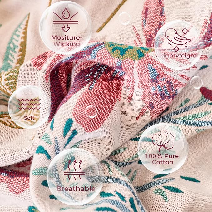 LUTBM Boho Throw Blanket for Bed Cotton Summer Blankets Bedroom Living Room - Image 7