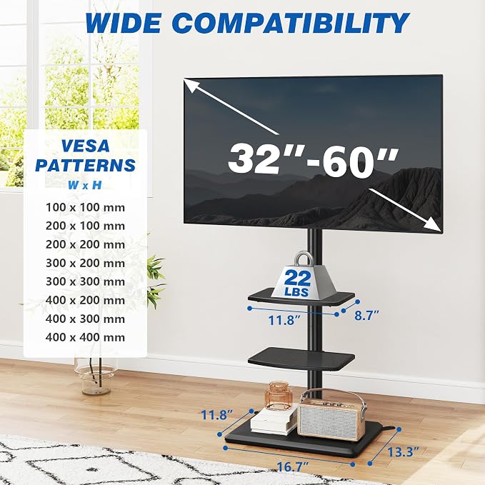 Rfiver Swivel Floor TV Stand - Image 2