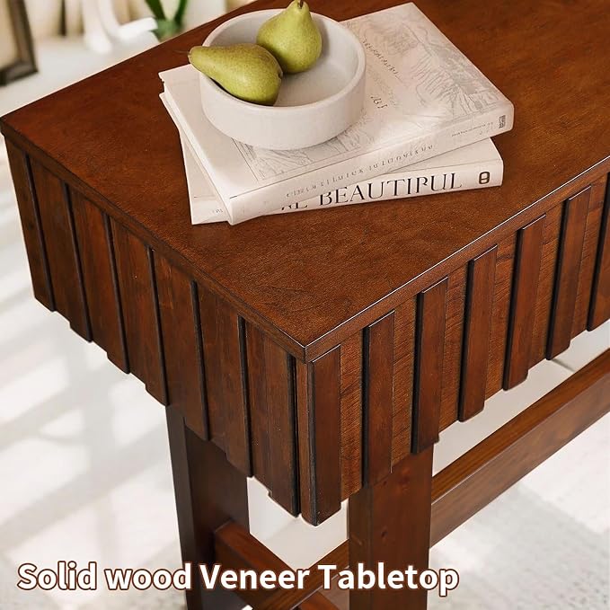 52" Solid Wood Console Table for Entryway, Modern Sofa Table Behind Couch - Image 7