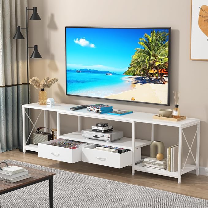 GYIIYUO TV Stand with Fabric Drawer - Image 6