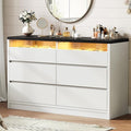 Jocoevol Modern LED 6 Drawer Dresser by JOCOEVOL