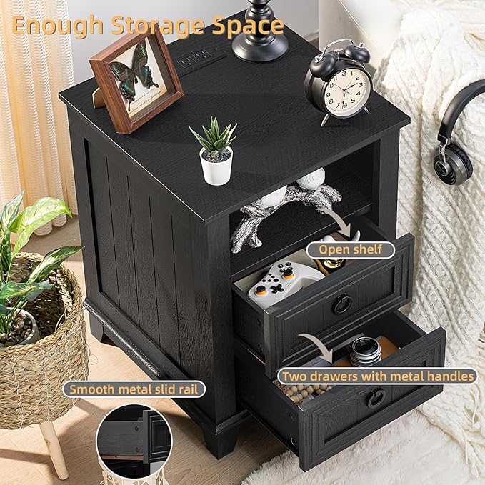 Joaxswe 18" Night Stands Set of 2 - Image 4