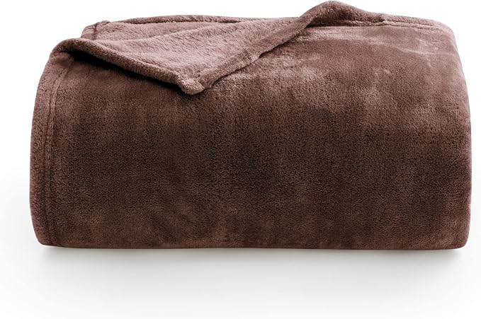 BEDELITE Fleece Blankets Queen Size Brown Throw Blankets - Image 6