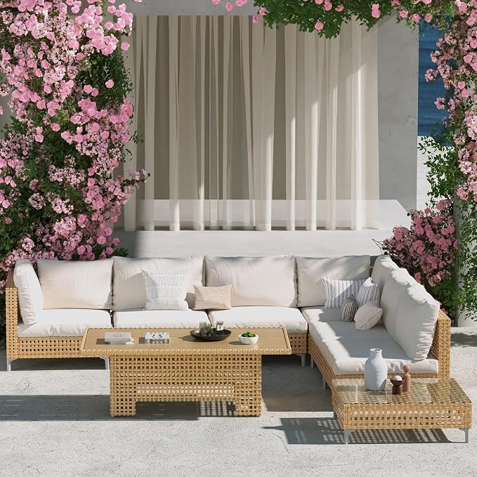 Grand patio 8-Piece Wicker Patio Furniture Set - Image 2