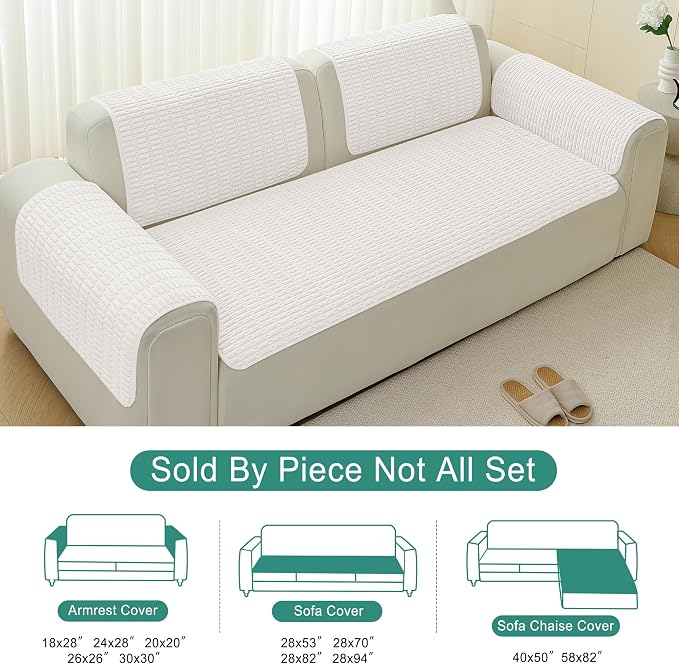 Foxdecor Couch Cover Sofa Covers Washable, Dog Bed Cover Couch Covers - Image 6