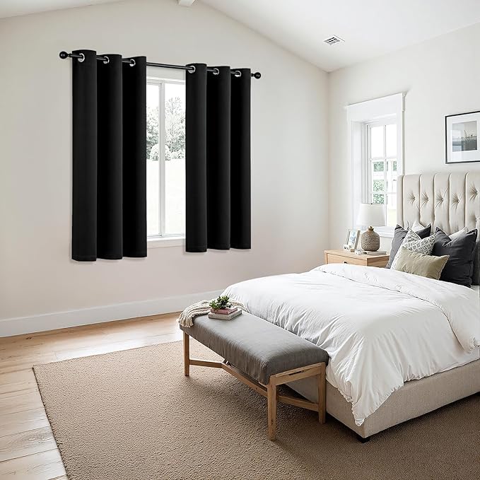 MIULEE Black Blackout Curtains - Image 6