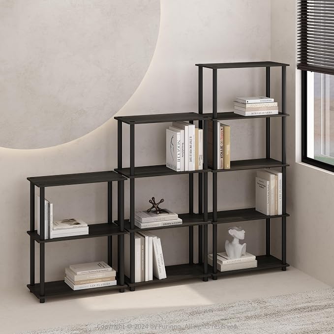 Furinno Turn-N-Tube Book Shelf, 4-Tier Bookshelf, Bookcase - Image 2