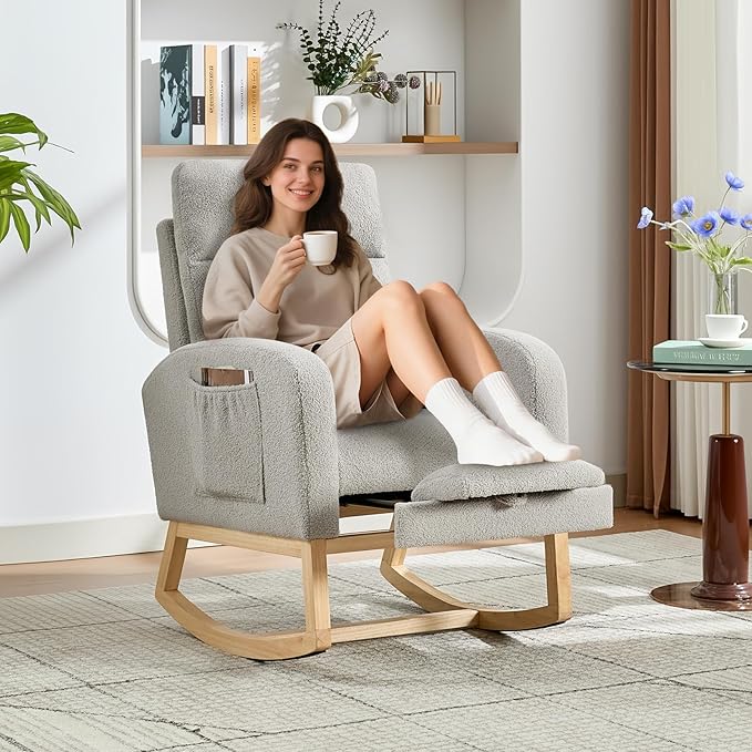 Rocking Chair Nursery, Nursing Rocking Chairs by GarveeHome