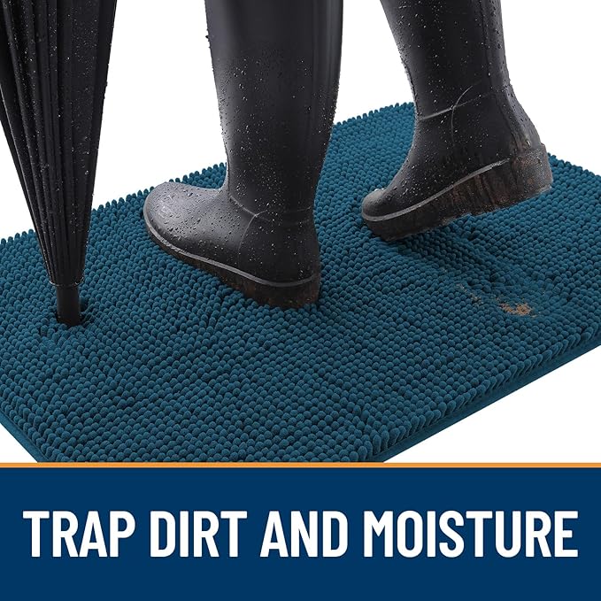 OLANLY Dog Door Mat for Muddy Paws 32x20, Absorbs Moisture and Dirt, Absorbent - Image 2