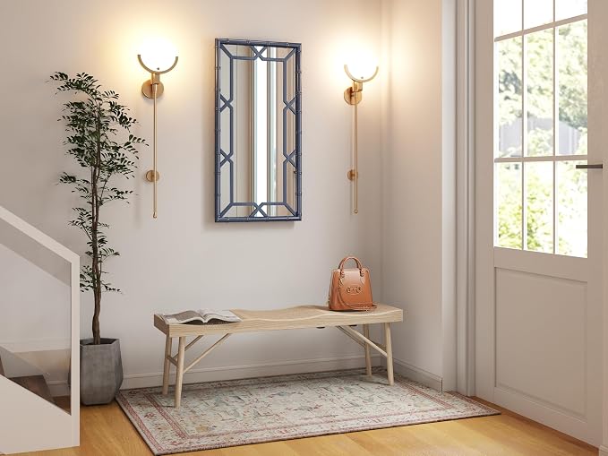 Mirror, Bamboo-Look Frame, Full Length - Image 3