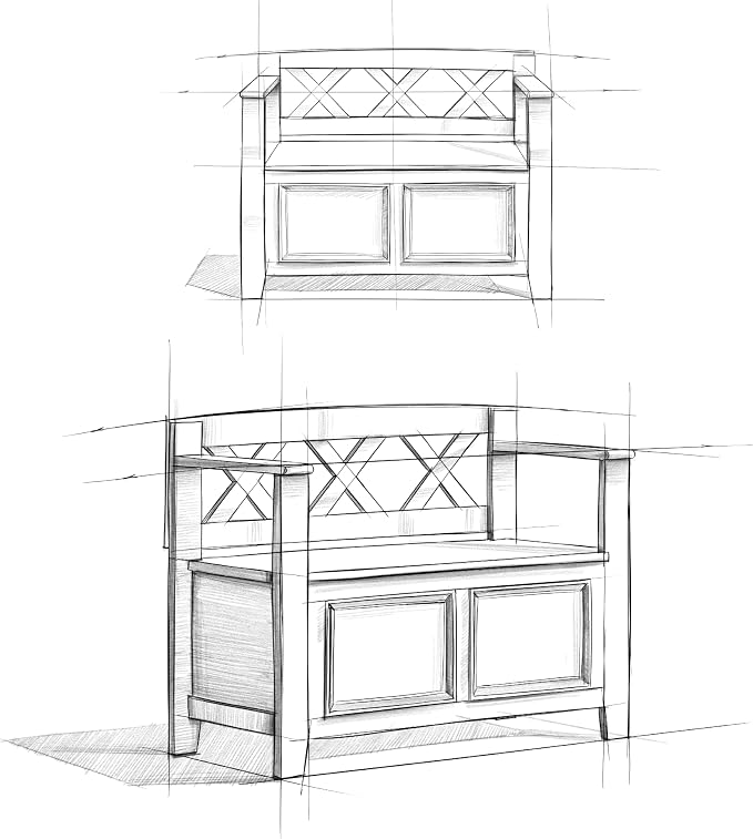 SIMPLIHOME Amherst Entryway Storage Bench - Image 15