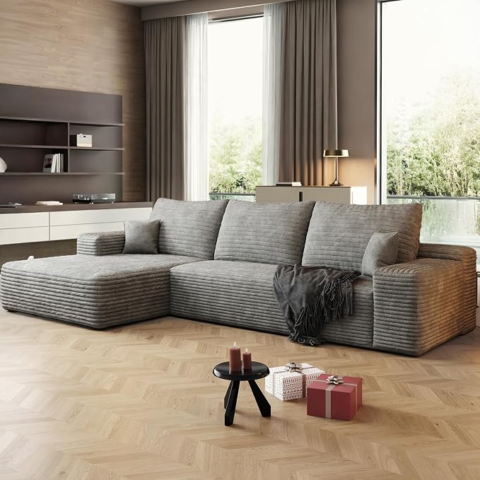 108" Sectional Couches for Living Room Cloud Couch Sofa by AWarmHomeForYou