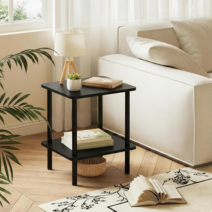 FORAOFUR End Table with Charge Station, Narrow Side Table - Image 6