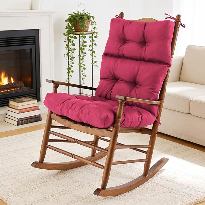 Rocking Chair Cushion, Waterproof and Fade-Resistant Adirondack Rocker Cushions by Aegisun