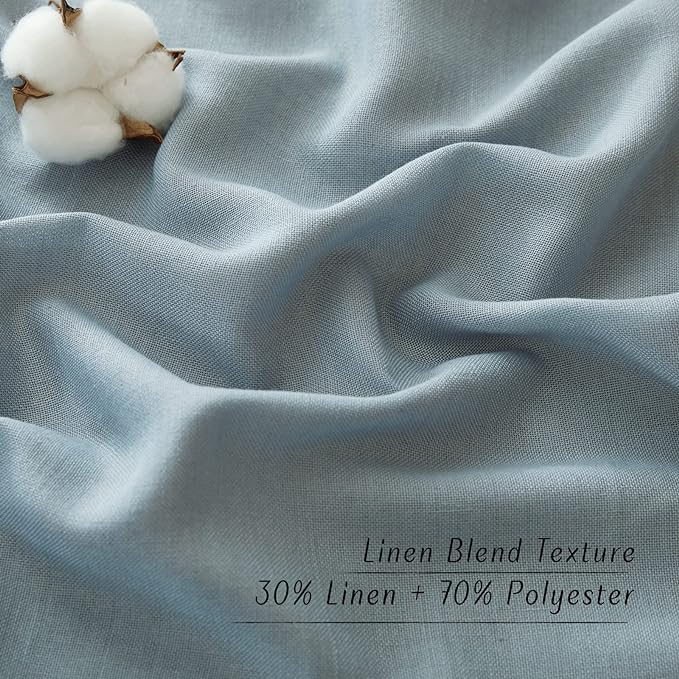 NICETOWN Rustic Linen 132 inch Long Curtains - Image 6