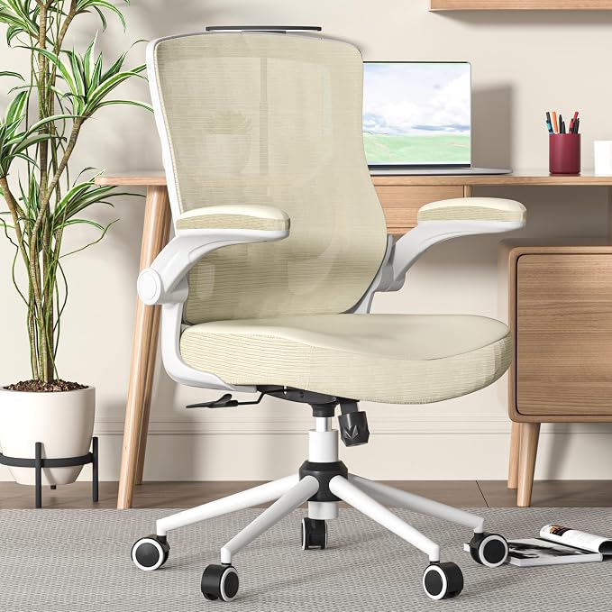 Office Chair for Long Hours & Lower Back Pain Relief – 4" Thick Molded Foam by QLTPLUS
