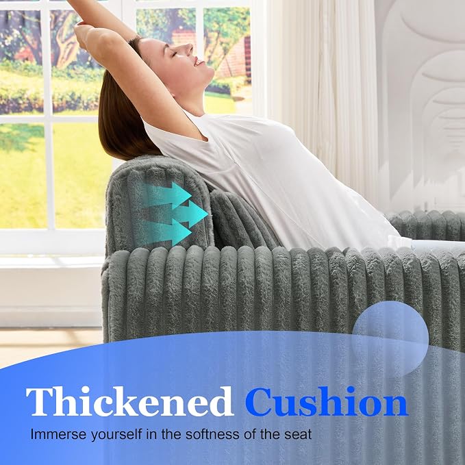 Hobestluk Single Sofa Foam Couch Sofa - Image 5