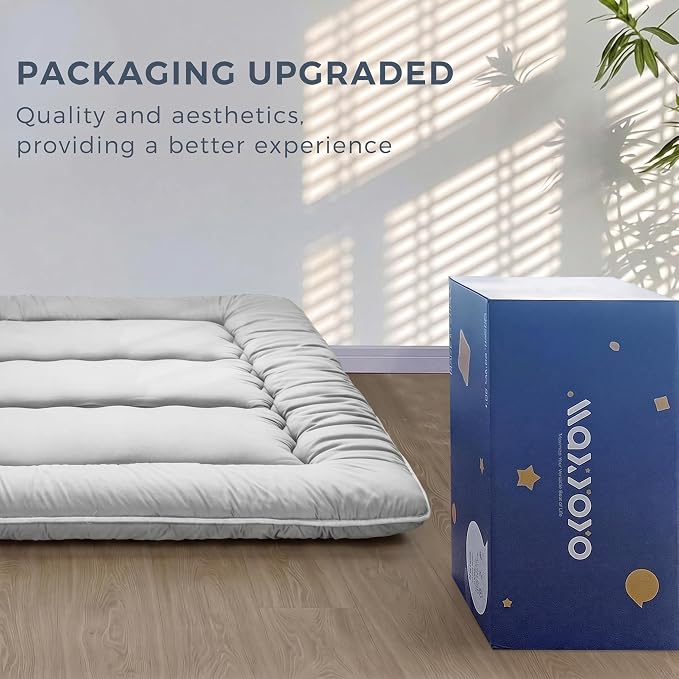 MAXYOYO Japanese Floor Mattress, Thicken Futon Sleeping Pad Foldable Roll Up - Image 3
