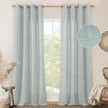 LAMIT Linen Curtains 108 Inches Long by LAMIT