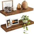 Fixwal Floating Shelves for Wall, 15.7" Wood Wall Mounted Shelves for Living by Fixwal