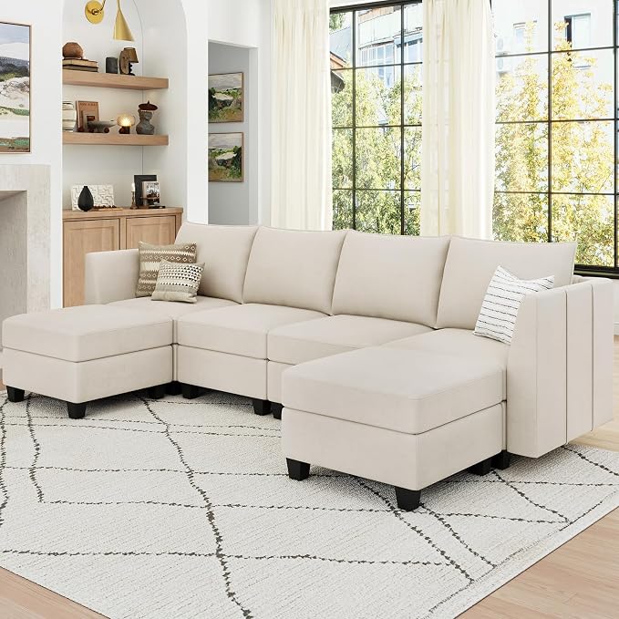 Belffin Modular Sectional Sofa U Shaped Couch - Image 3