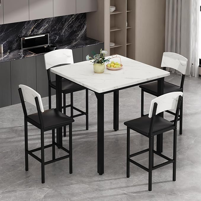 AWQM 5-Piece Dining Table Set, Dining Table Set - Image 2