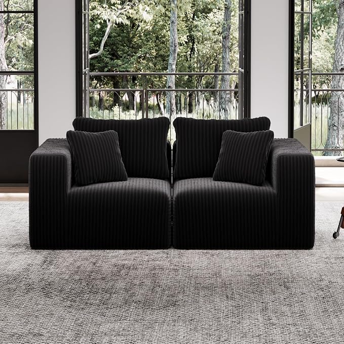 Avenco 71” 2-Seater Modular Loveseat Sofa Couch, Individually Wrapped Coil by Avenco
