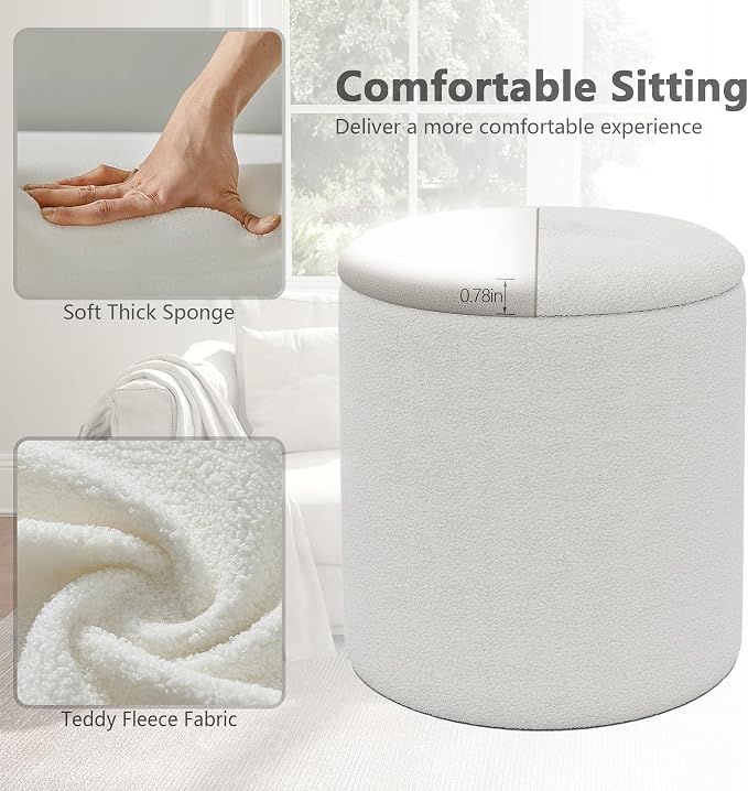 Cmishe Ottoman Poufs with Storage - Image 6