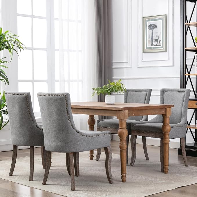 Modern Dining Chairs Set of 6, High Back Dining Chairs Side Chairs - Image 2