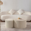 33.68'' Round Modern Coffee Table Set of 2 by JJKFurniture-kevinplus