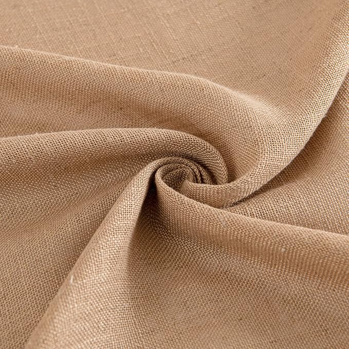 MIULEE Brown Linen Curtains 96 Inches Long - Image 8