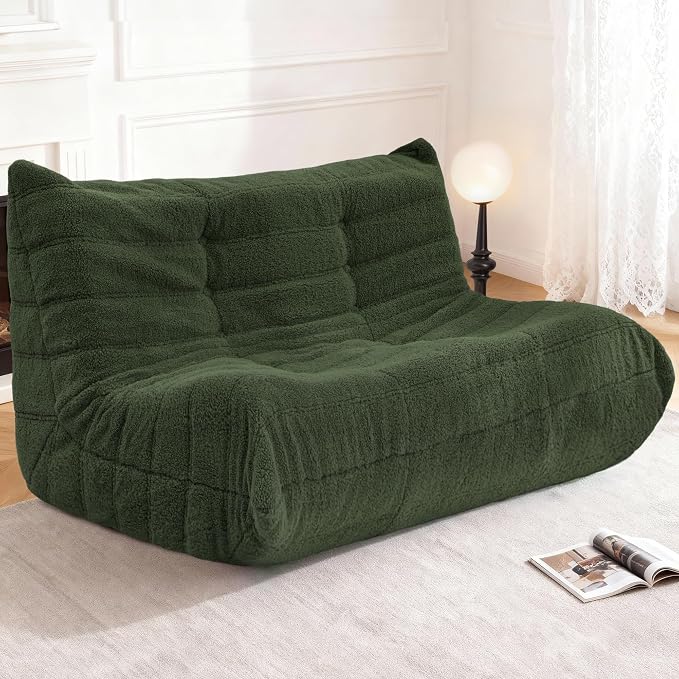 Bean Bag Loveseat Chair Big Sofa Beanbag Chair by Cansunna