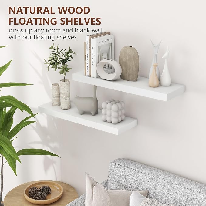 fuqing White Floating Shelves for Wall - Image 7