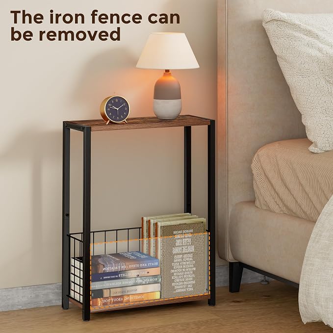 Homleke Narrow Side Tables Set of 2 - Image 7