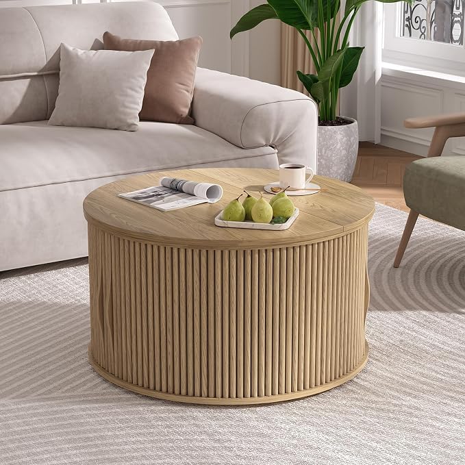 SULIVES Round Coffee Table - Image 7