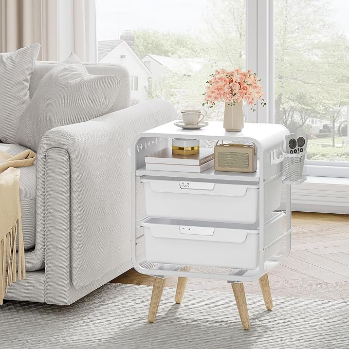 SYKIARIOL Kids Nightstand, Bedside Table, Cute End Table - Image 4