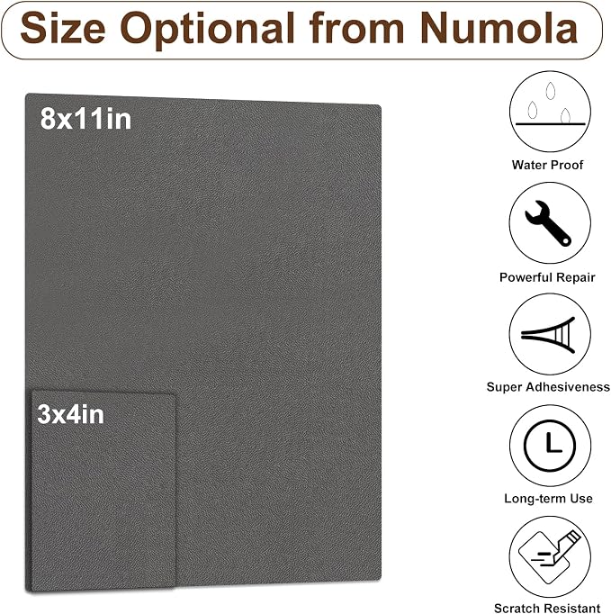 Numola Leather Repair Patch 8×11 inch Self-Adhesive Leather Repair Tape - Image 2