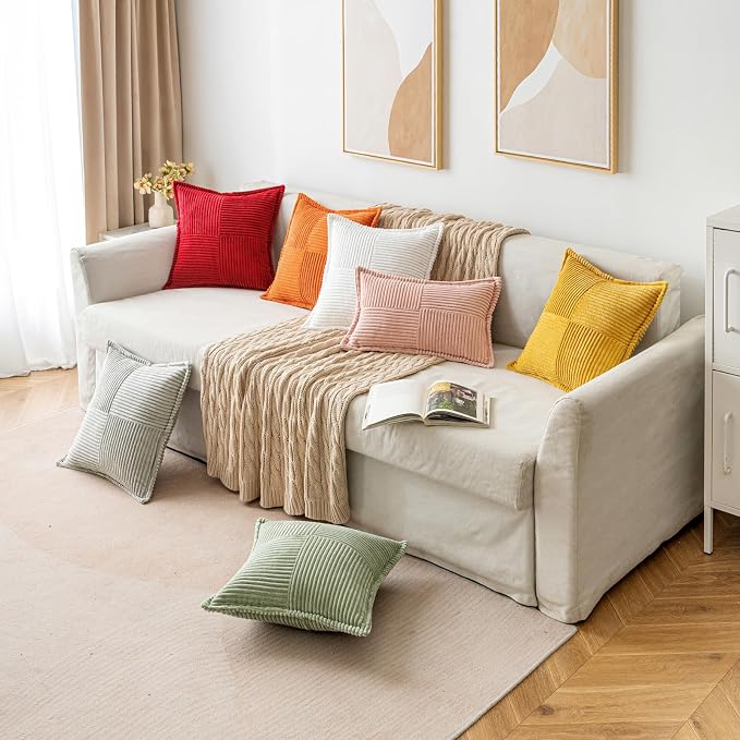 MIULEE Decorative Euro Sham Throw Pillow Covers - Image 9
