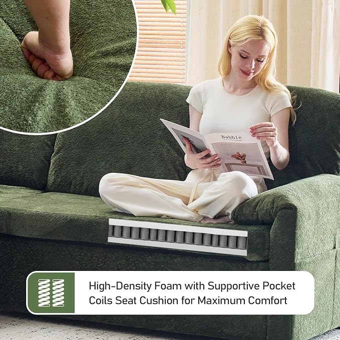 VINGLI Convertible Sofa Bed Couches - Image 7