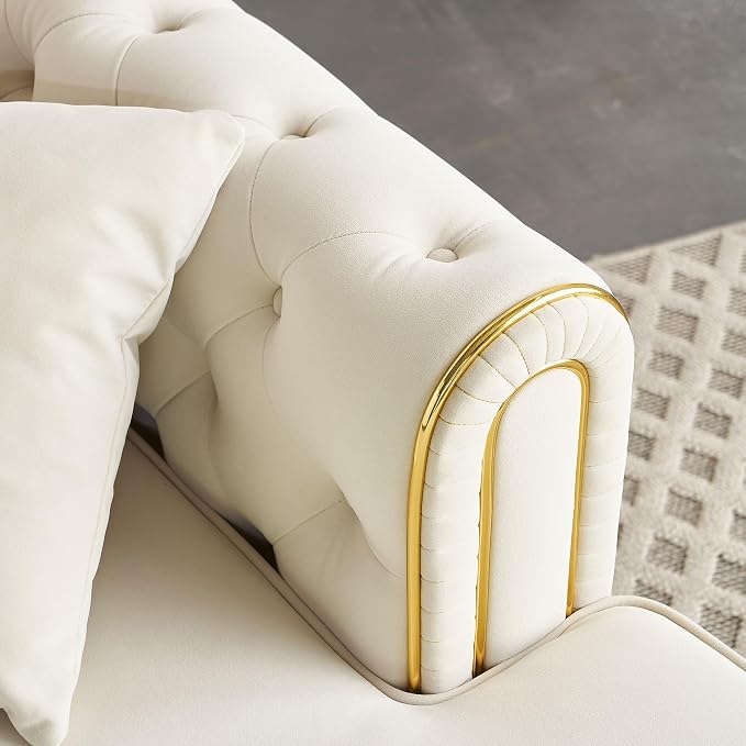 Yogald 66.9'' Chesterfield Chaise Lounge - Image 6