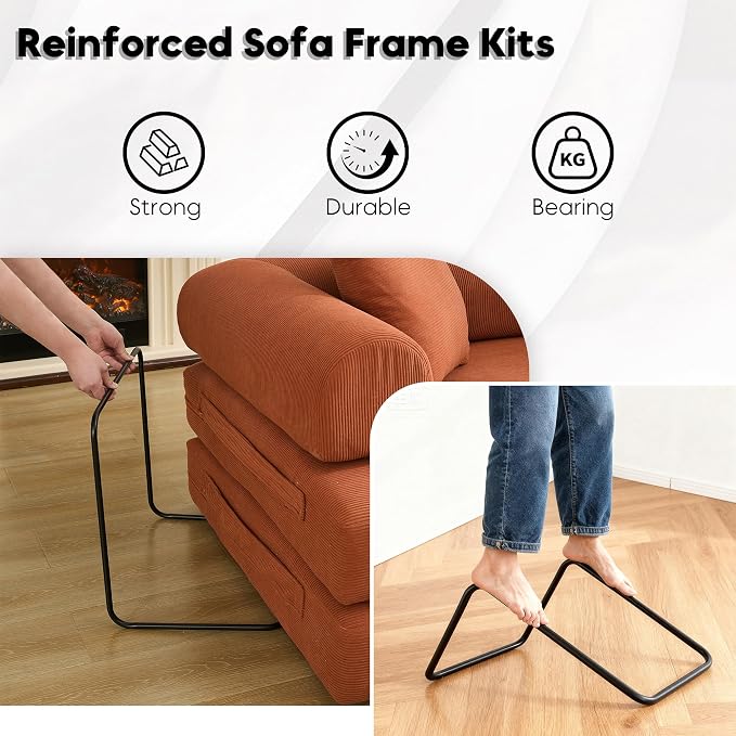 ZEIINPA Convertible Sleeper Sofa Bed - Image 5
