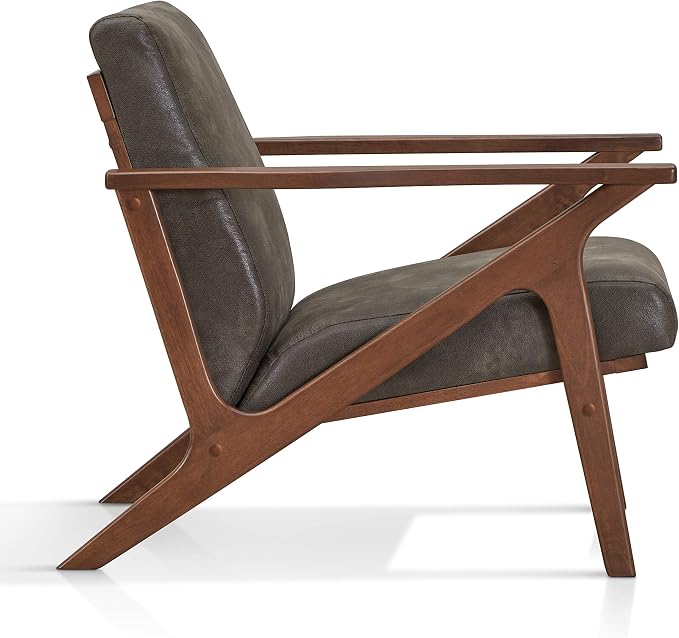 Zola Mid Century Modern Accent Chair Arm Chair, Living Room Furniture, - Image 3