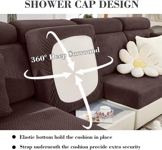 Sofa Covers Couch Covers for Sofa Pet Friendly Couch Cushion Covers Universal - Image 3