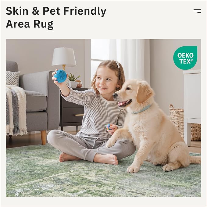 Washable Area Rug 8x12, Large Soft Rugs - Image 8